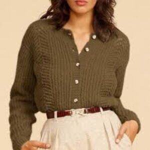 Rouje Odile Wool Alpaca Cardigan Size 38